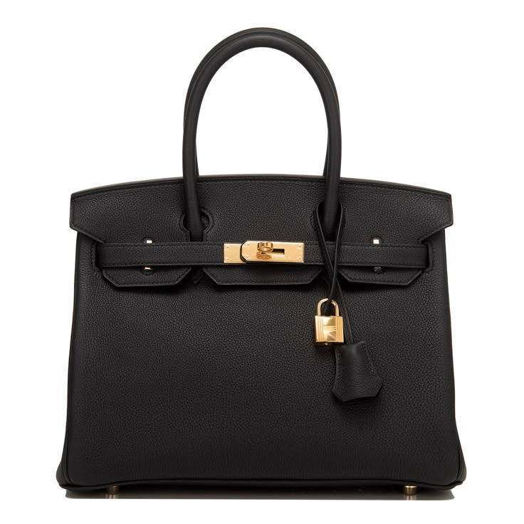 RHEA HANDBAG IN BLACK (30cm)