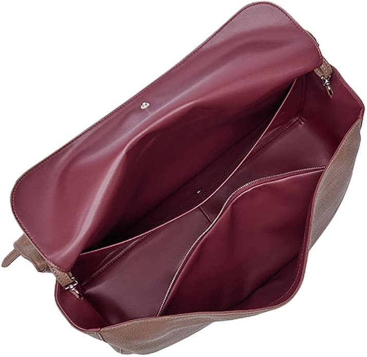 ARTEMIS FLAP BAG MEDIUM IN BURGUNDY (34cm)