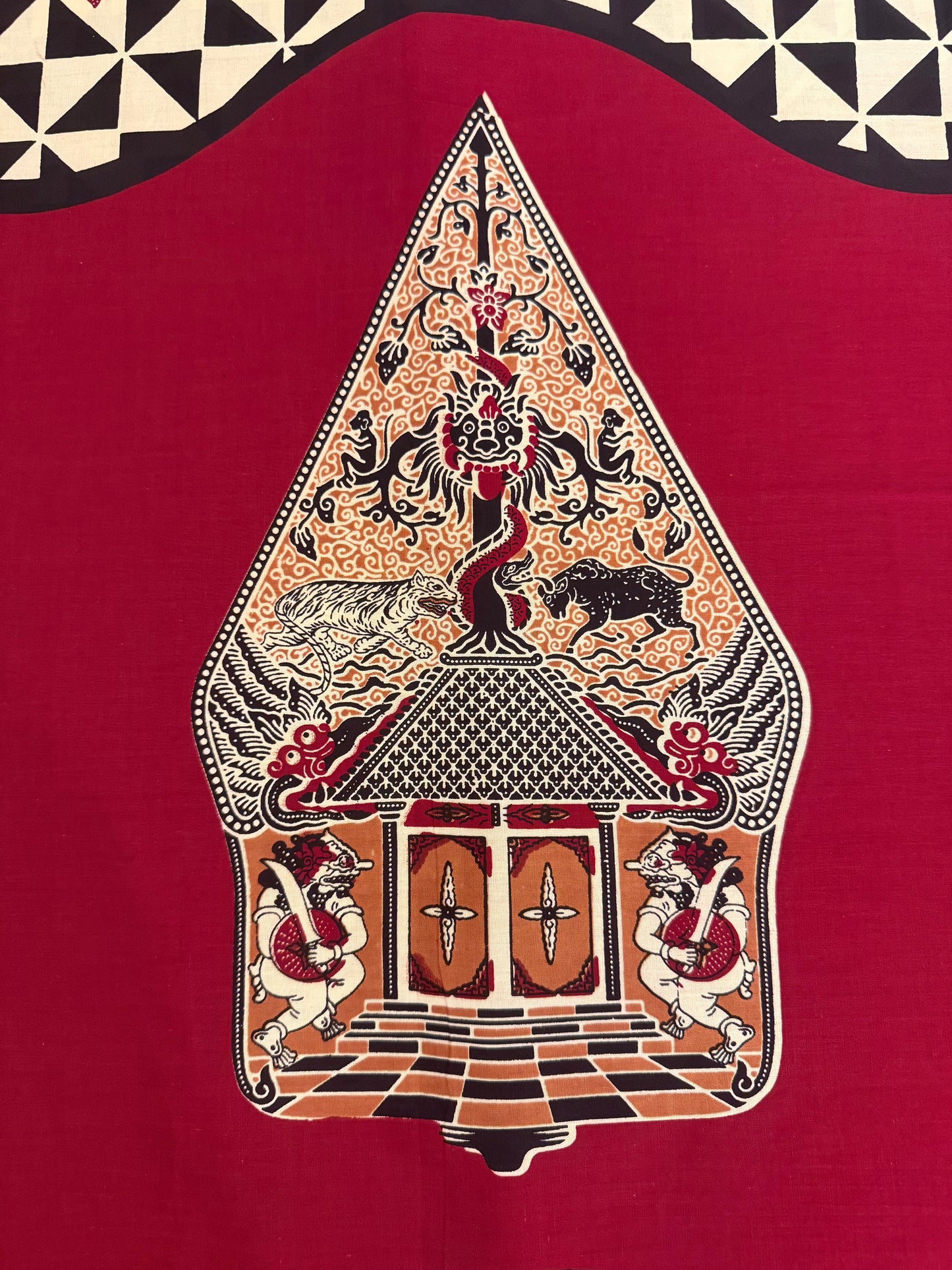 Indonesian Batik Tulis Traditional WAYANG GUNUNGAN
