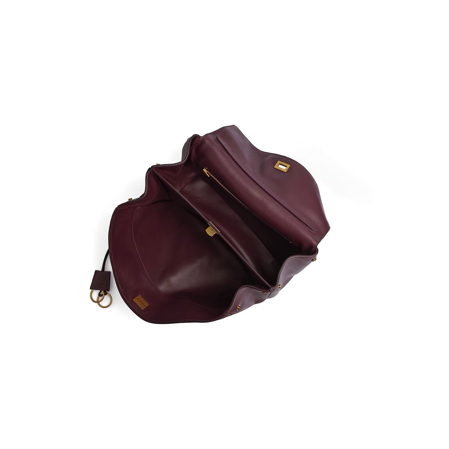 ATHENA MEDIUM HANDBAG IN BURGUNDY