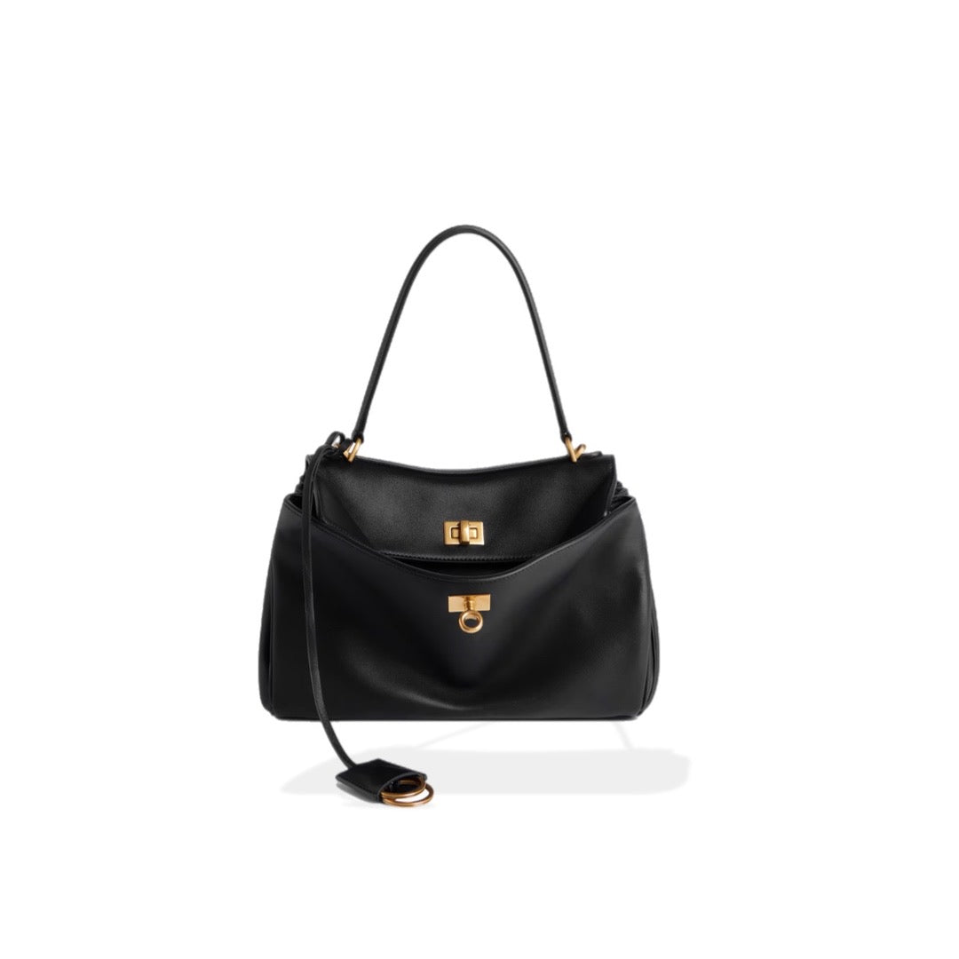 ATHENA SMALL HANDBAG IN BLACK