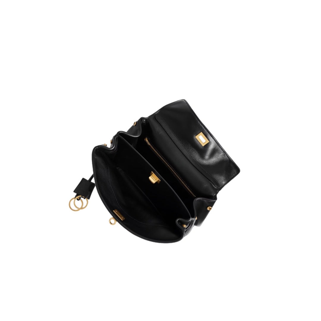 ATHENA SMALL HANDBAG IN BLACK