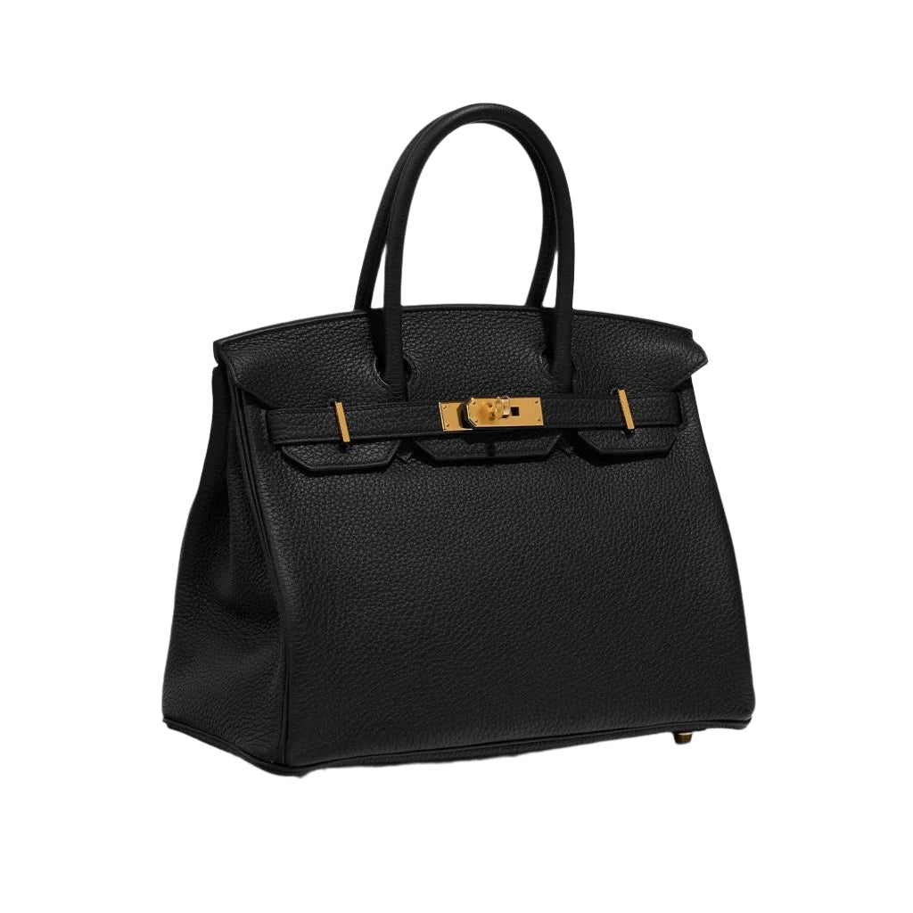 RHEA HANDBAG IN BLACK (30cm)