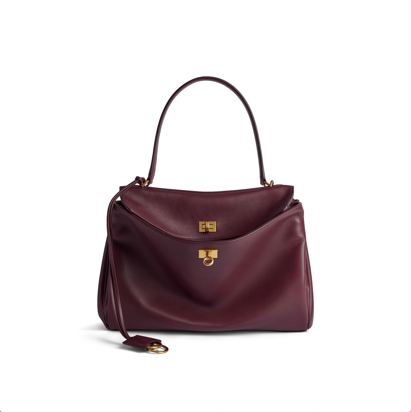 ATHENA MEDIUM HANDBAG IN BURGUNDY