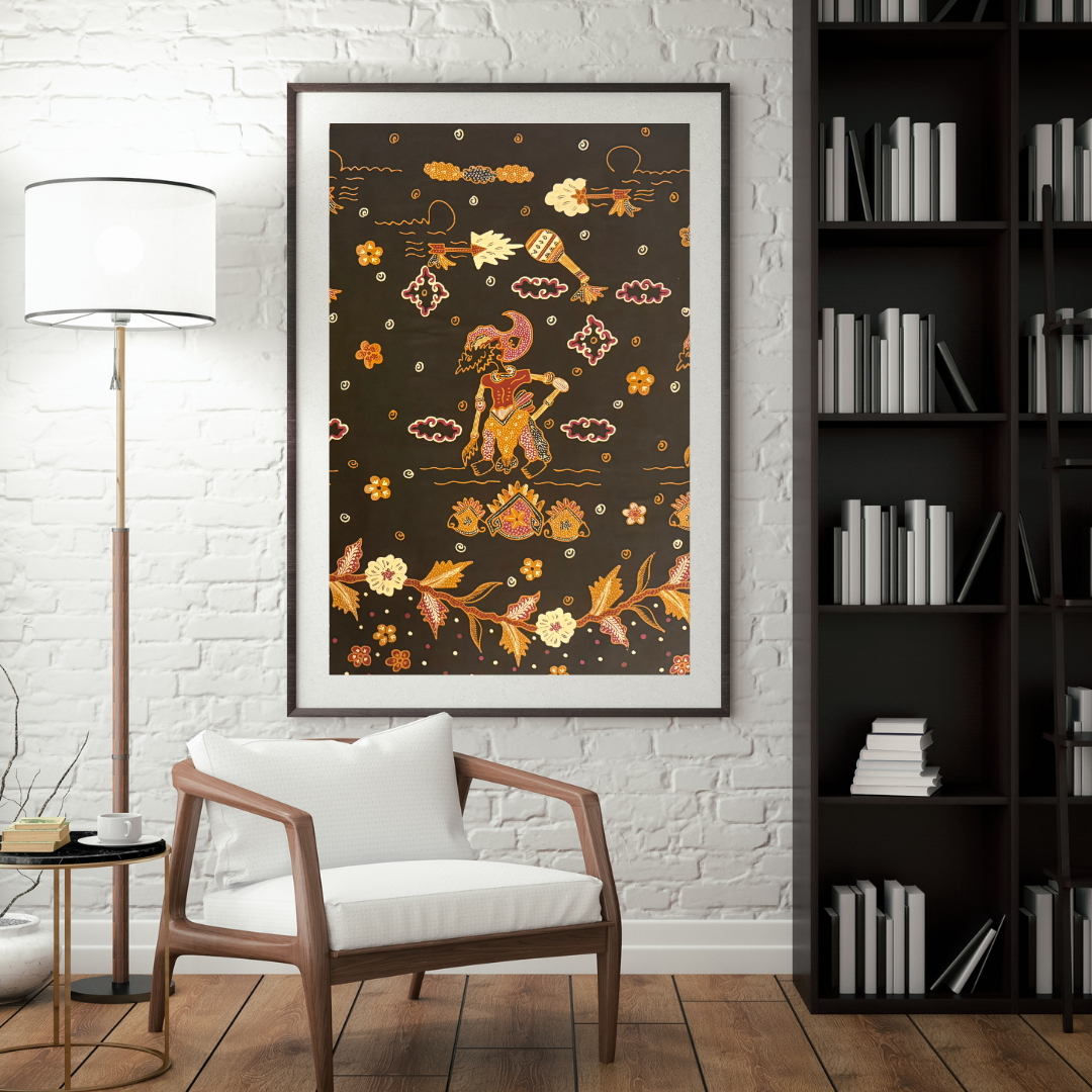 Indonesian Batik Tulis Traditional WAYANG ARJUNA