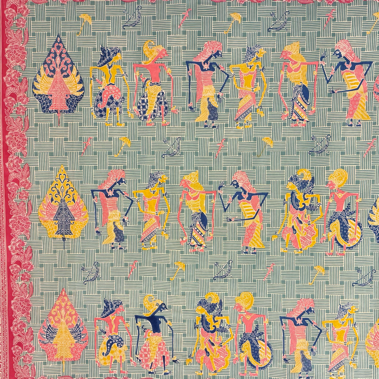 Indonesian Batik Tulis Traditional WAYANG TANAHAN