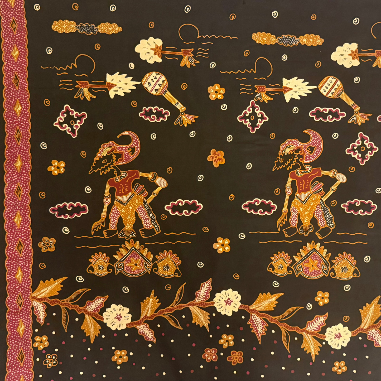 Indonesian Batik Tulis Traditional WAYANG  ARJUNA