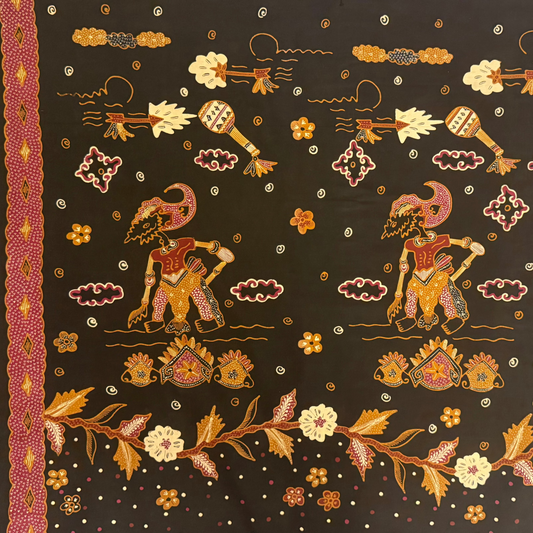 Indonesian Batik Tulis Traditional WAYANG  ARJUNA