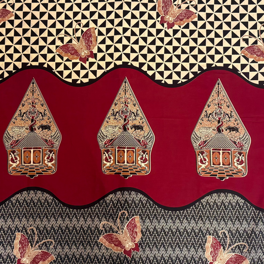 Indonesian Batik Tulis Traditional WAYANG GUNUNGAN