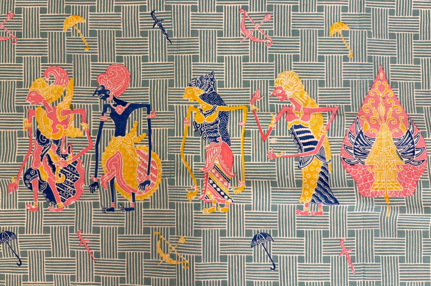 Indonesian Batik Tulis Traditional WAYANG TANAHAN