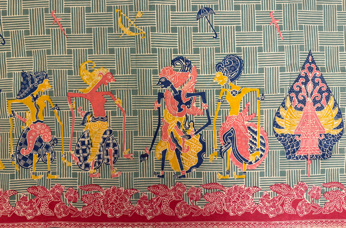 Indonesian Batik Tulis Traditional WAYANG TANAHAN